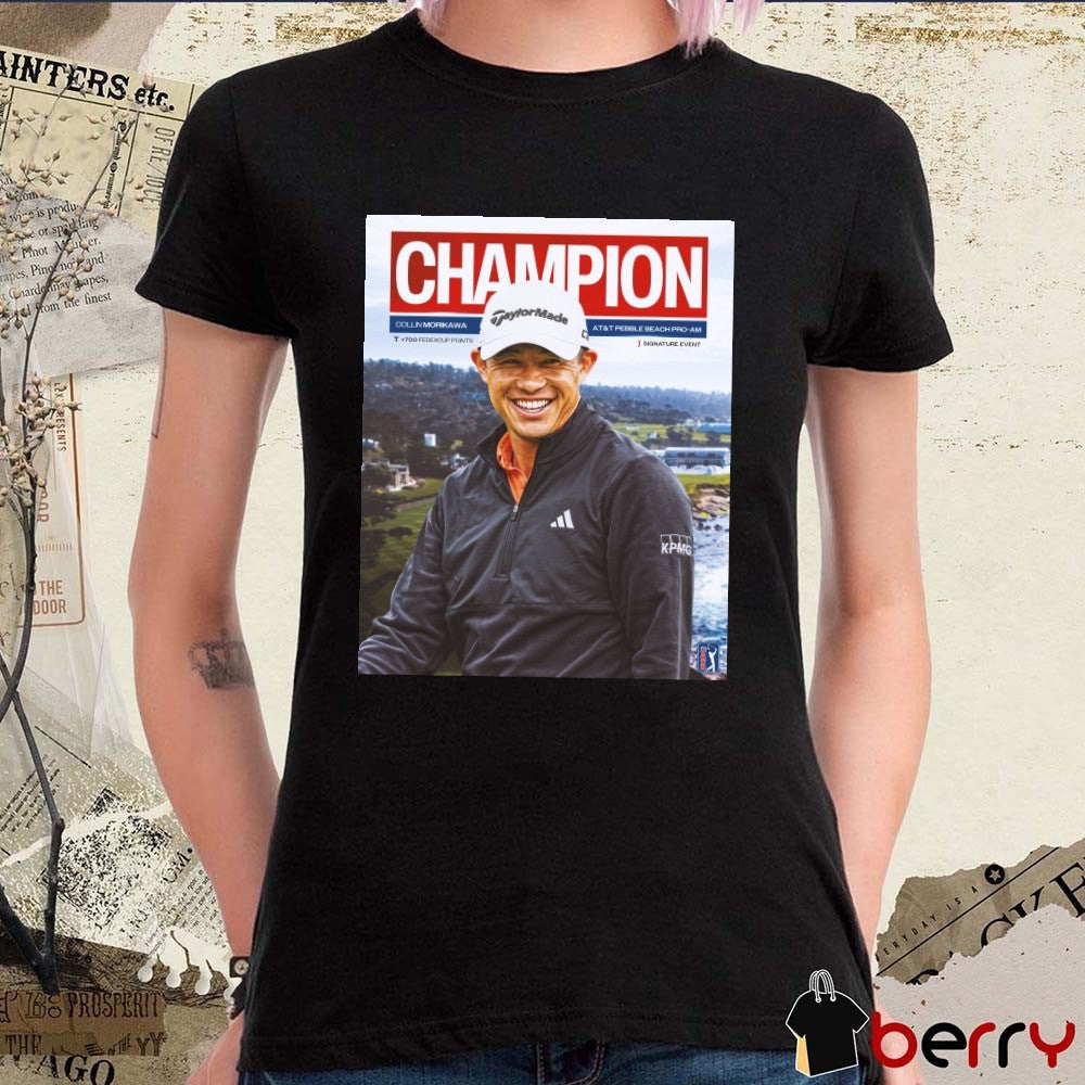 PGA Tour 2026 Collin Morikawa Is A Champion AT&T Pebble Beach Pro-Am Poster t-shirt