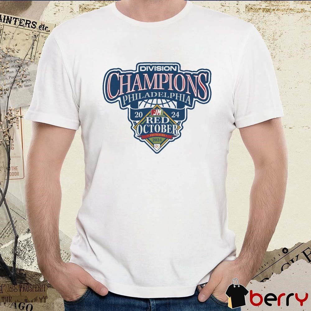 PHI Philadelphia Phillies 2024 Division Champions Red October t-shirt