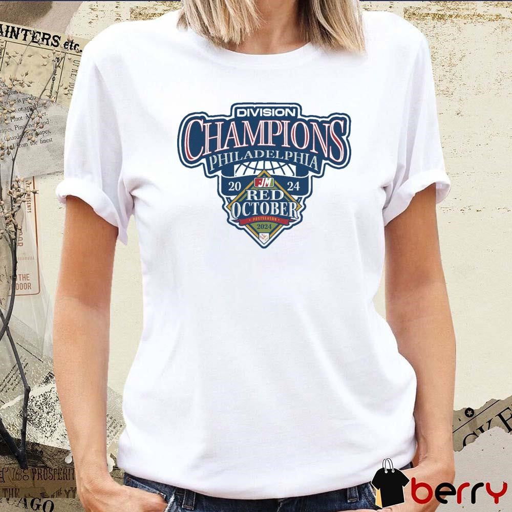PHI Philadelphia Phillies 2024 Division Champions Red October t-shirt