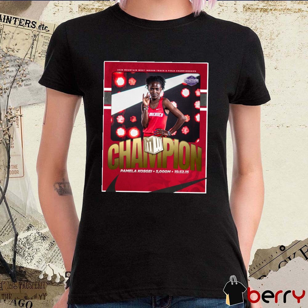 Pamela Kosgei 5,000m Title 2026 Mountain West Indoor Track & Field Championships Poster t-shirt