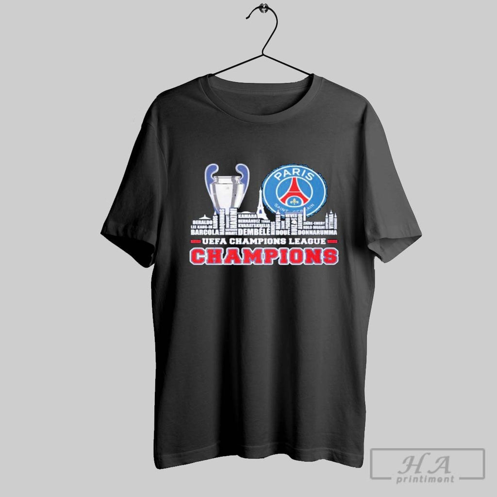 Official Paris Saint Germain Uefa Champions League 2024 25 Skyline City Players Names