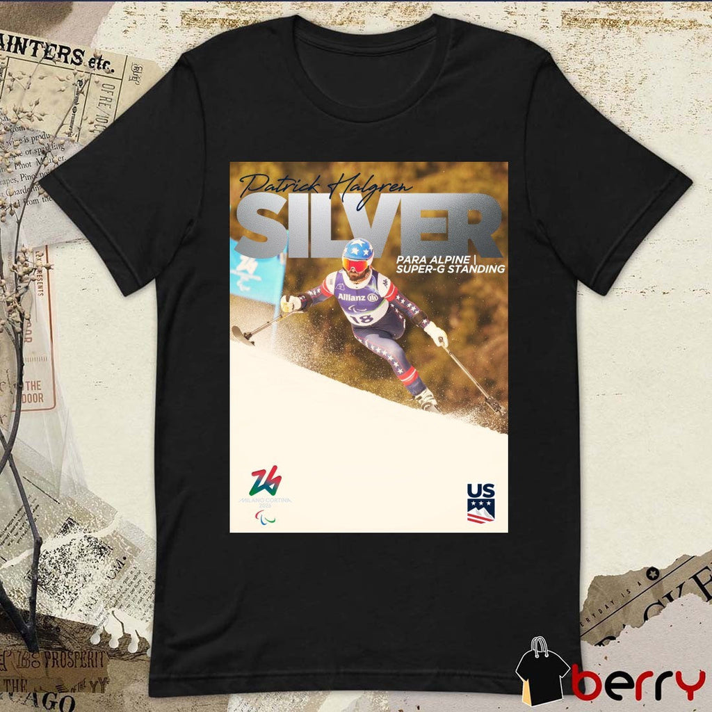 Patrick Halgren Silver Medal Para Alpine Super-G Standing Poster t-shirt
