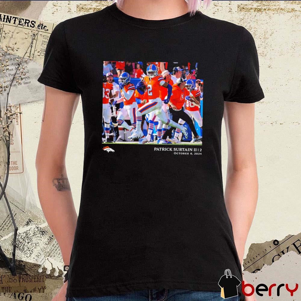 Patrick Surtain II Denver Broncos NFL Flash Features Week 5 Oct 6 2024 t-shirt
