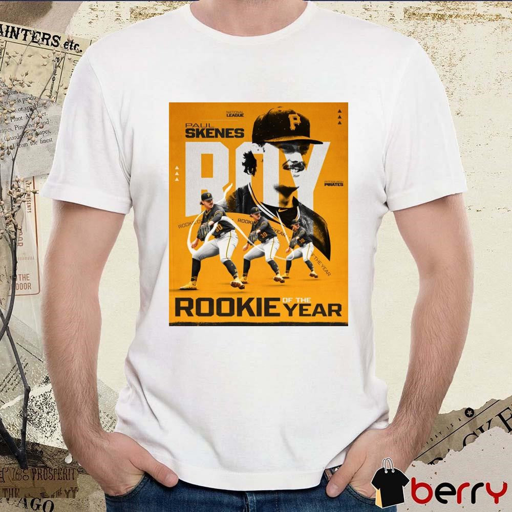 Paul Skenes 2024 National League Jackie Robinson Rookie of the Year Pittsburgh Pirates MLB Poster t-shirt