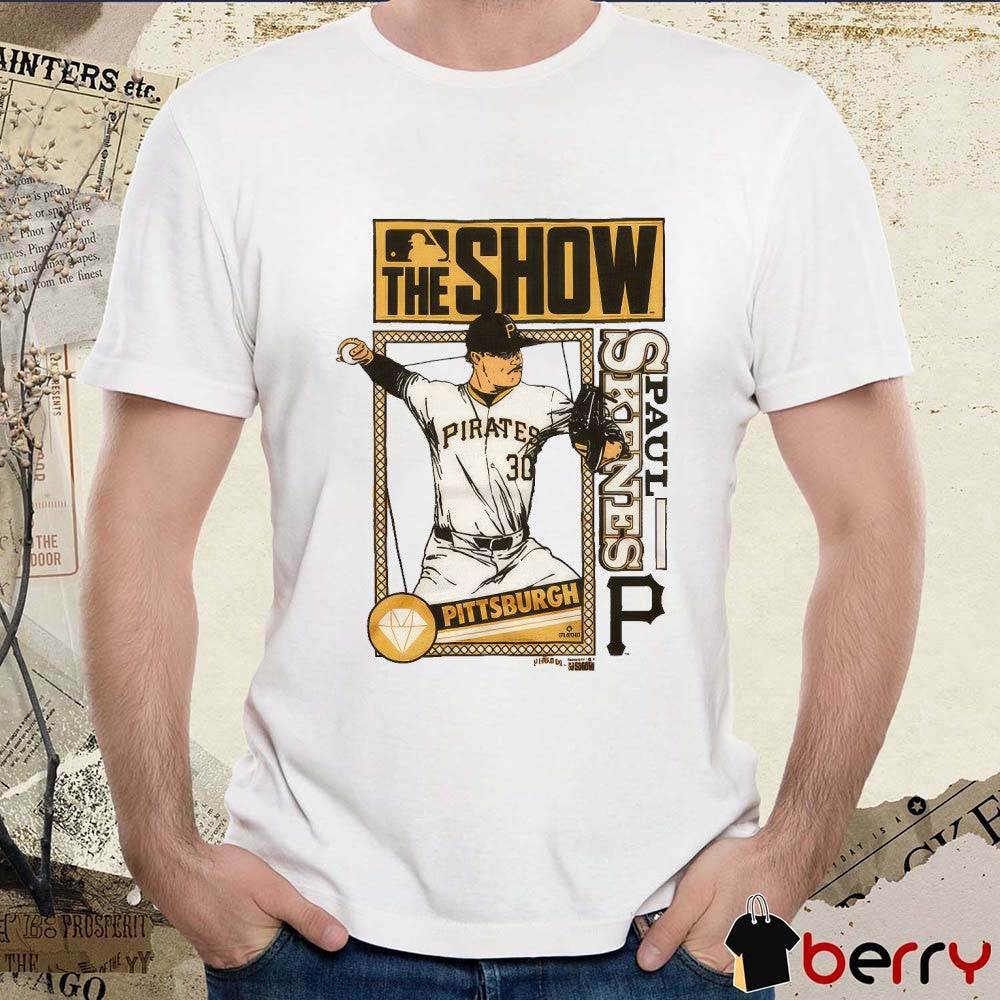 Paul Skenes MLB The Show Pittsburgh Pirates 2025 Cartoon t-shirt