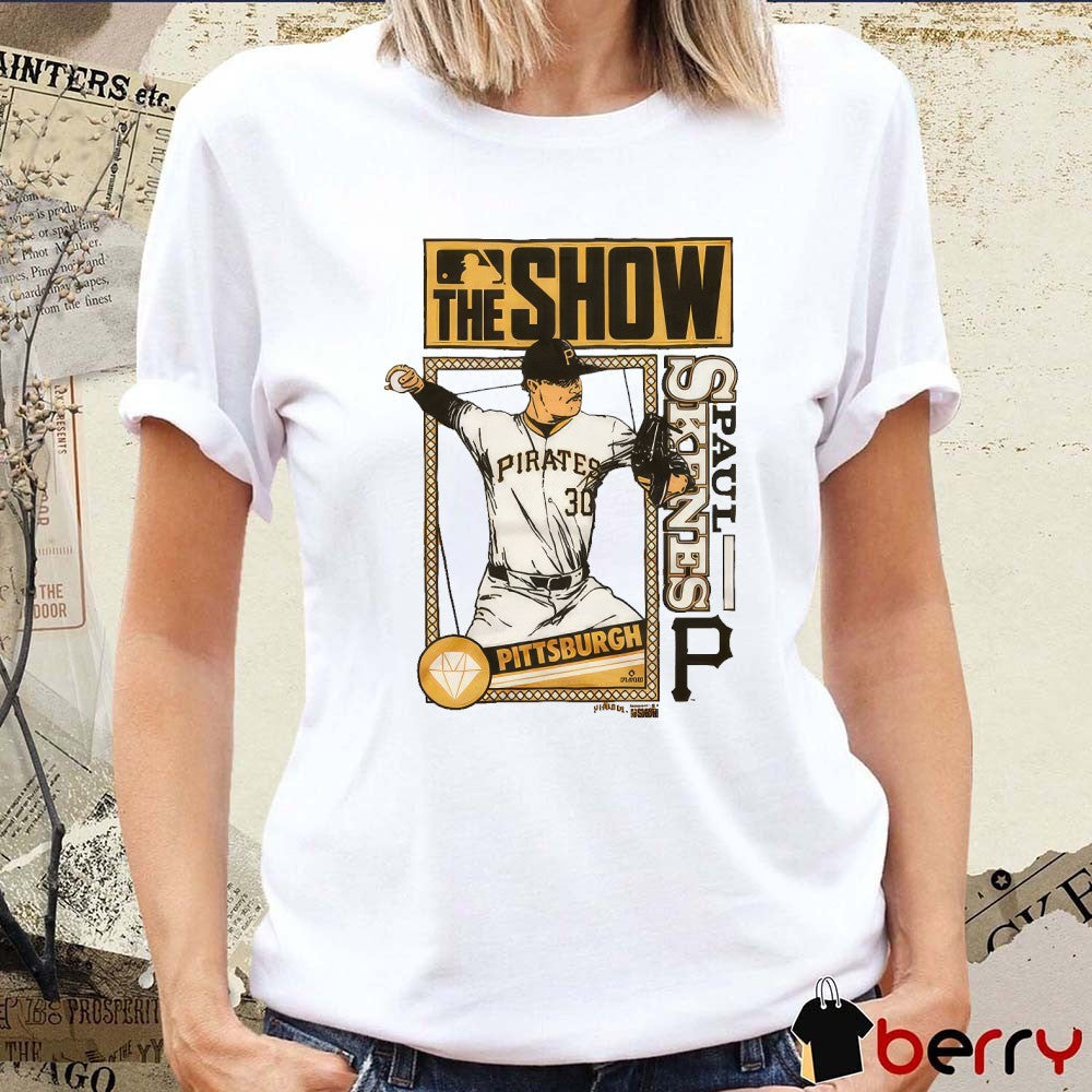 Paul Skenes MLB The Show Pittsburgh Pirates 2025 Cartoon t-shirt