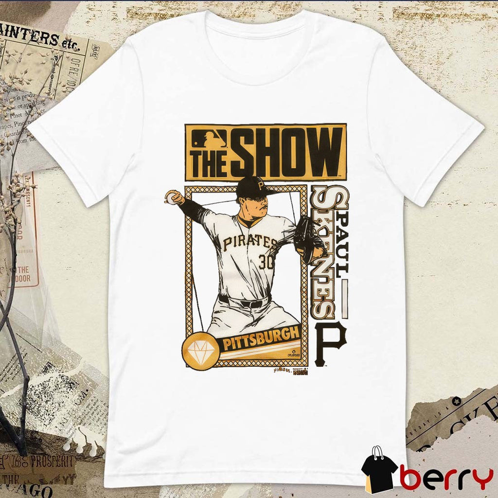 Paul Skenes MLB The Show Pittsburgh Pirates 2025 Cartoon t-shirt