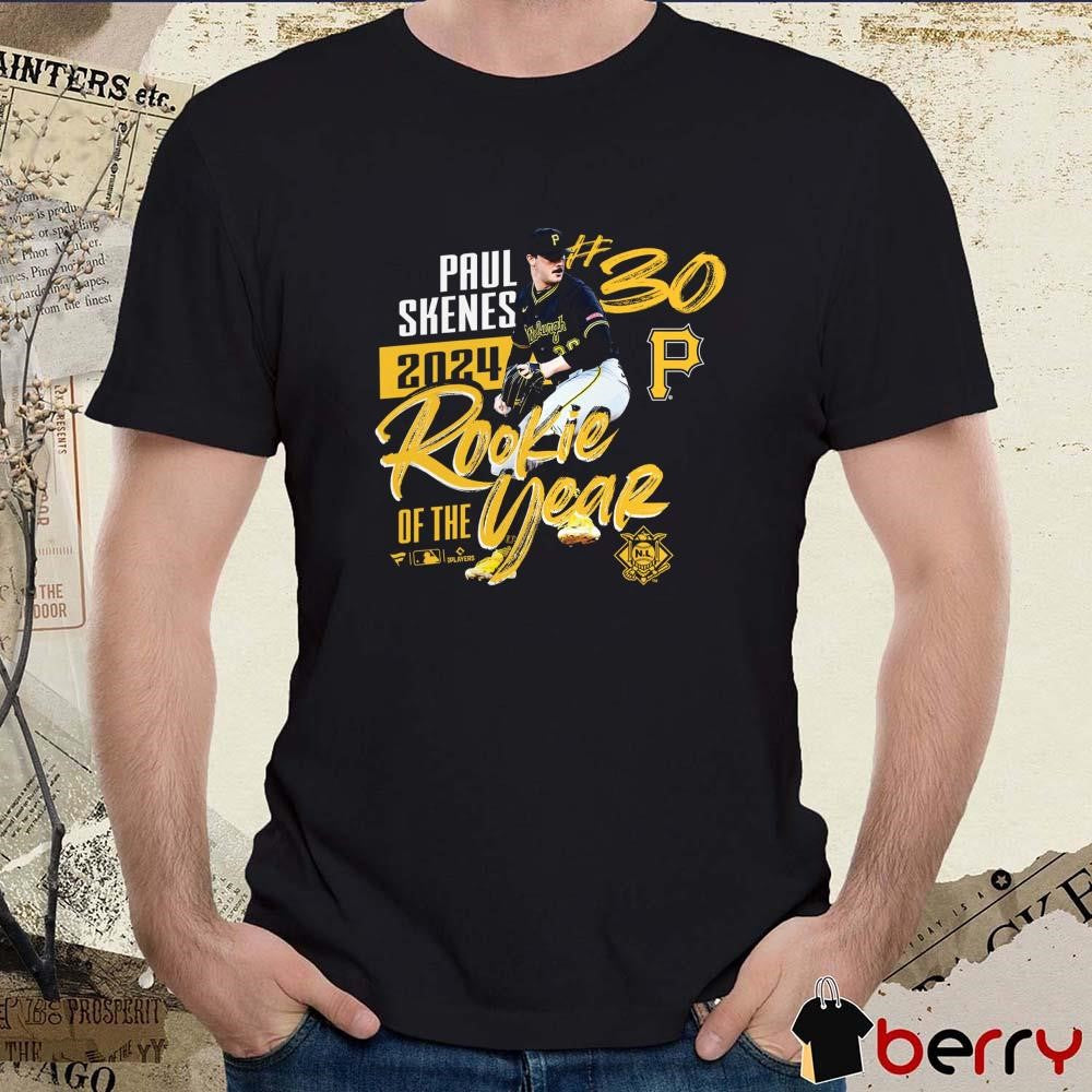 Paul Skenes Pittsburgh Pirates 2024 National League Rookie Of The Year MLB t-shirt