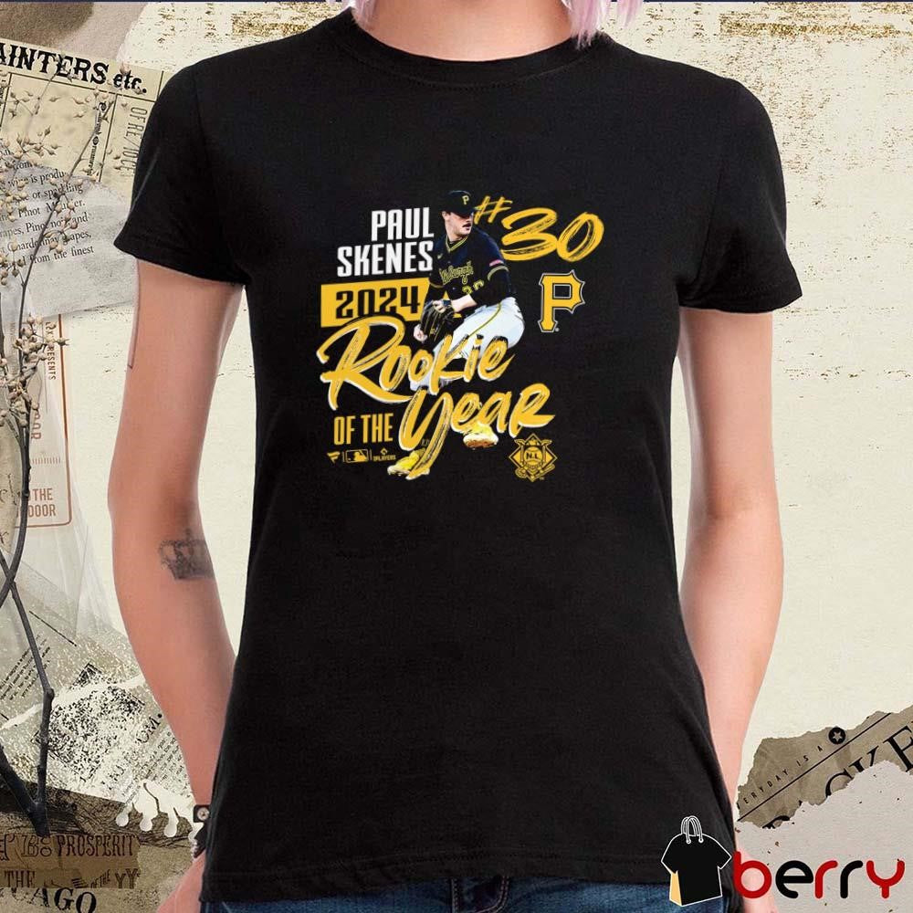 Paul Skenes Pittsburgh Pirates 2024 National League Rookie Of The Year MLB t-shirt