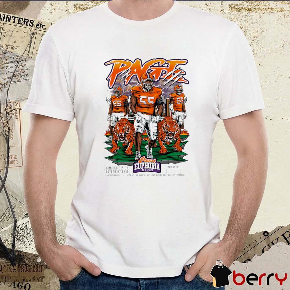 Payton Page Clemson Tigers Planet Euphoria Artwork t-shirt