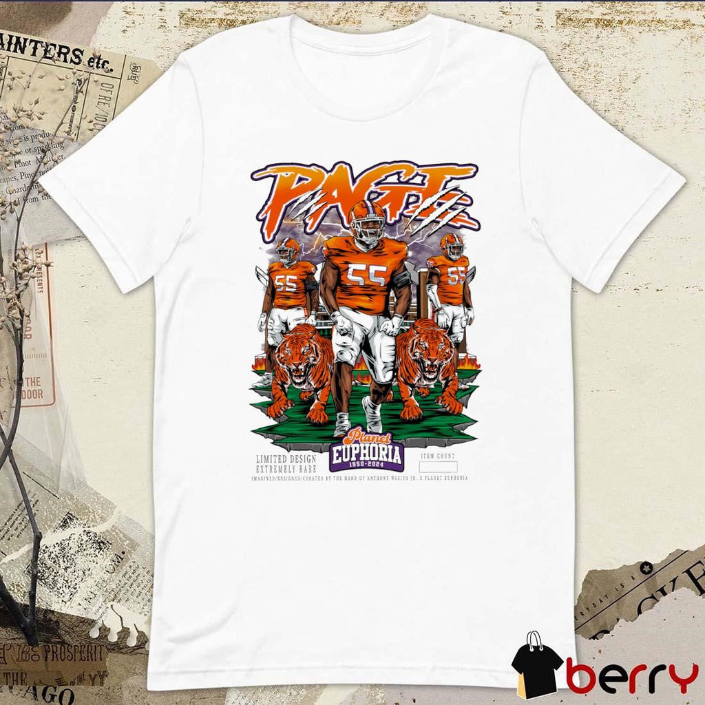 Payton Page Clemson Tigers Planet Euphoria Artwork t-shirt
