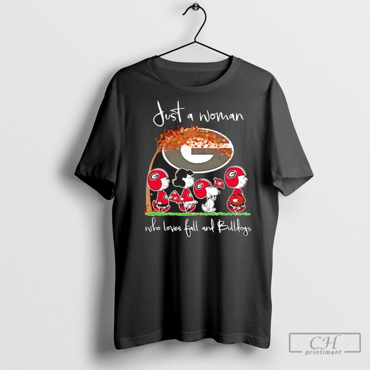 Official Peanuts Just A Woman Who Loves Fall And Bulldogs Sweater