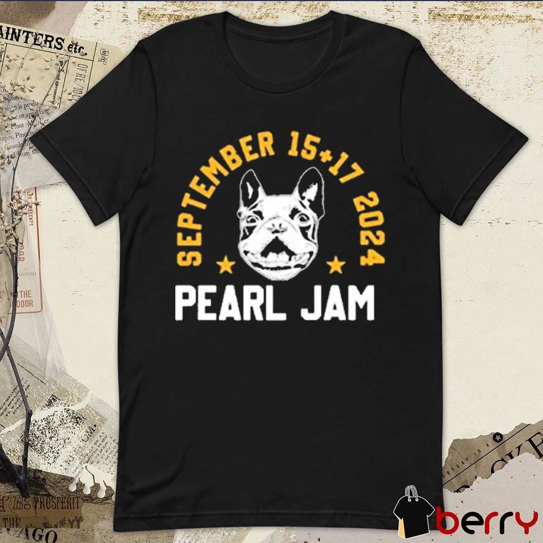 Pearl Jam Dark Matter World Tour 2024 Sept 15th And 17th At Fenway Park In Boston Massachusetts t-shirt