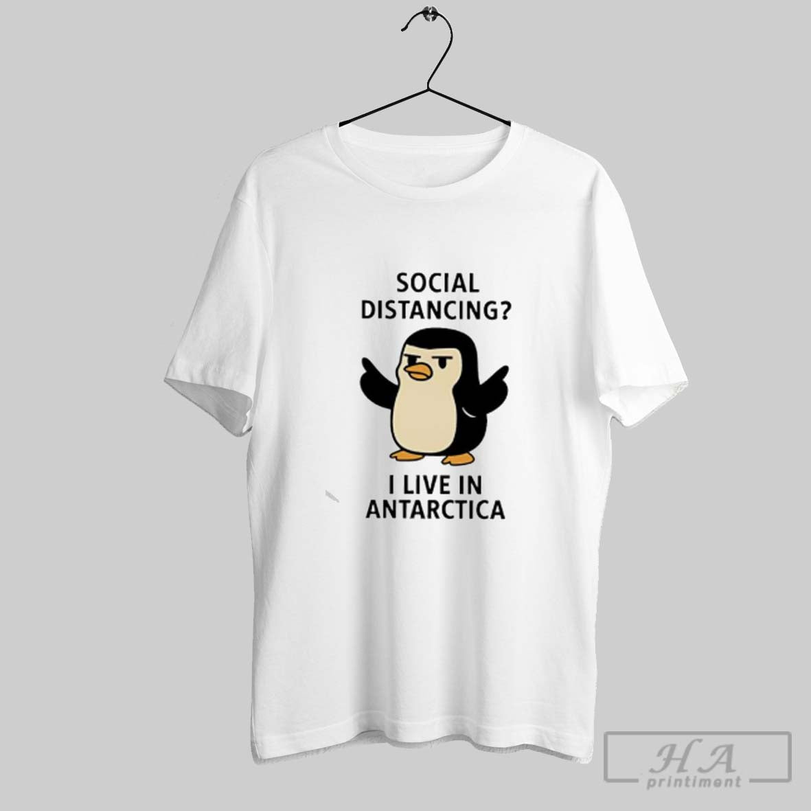 Official Penguin Social Distancing I Live In Antarctica