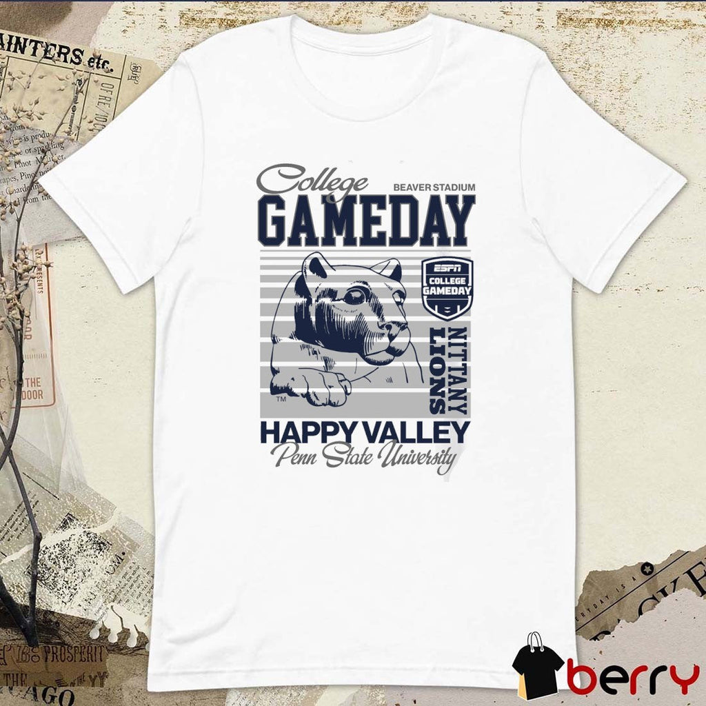 Penn State Nittany Lions ESPN College GameDay PSU Happy Valley Beaver Stadium Painting t-shirt