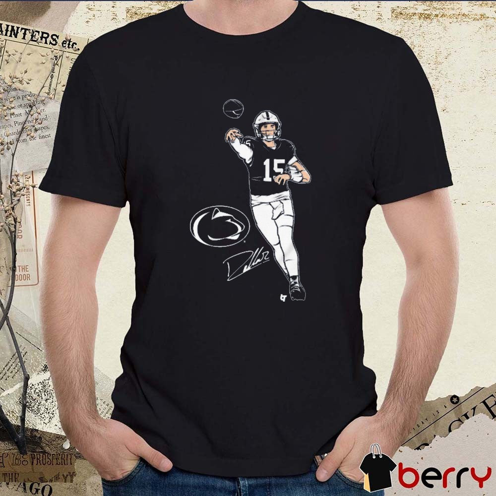 Penn State Nittany Lions Football Drew Allar Superstar Pose NCAA Signature t-shirt