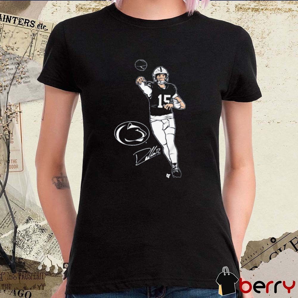 Penn State Nittany Lions Football Drew Allar Superstar Pose NCAA Signature t-shirt