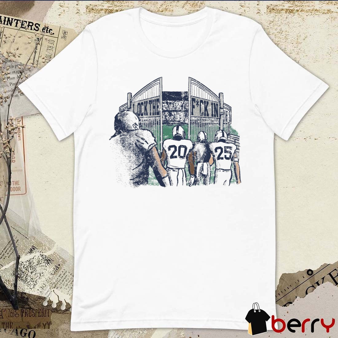 Penn State Nittany Lions Football NCAA Lock The Fuck In PA Painting t-shirt