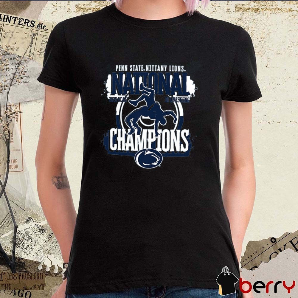 Penn State Nittany Lions NCAA Tournament DI Wrestling National Champions Comfort Colors Painting 2025 t-shirt