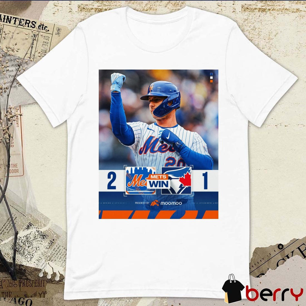 Pete Alonso New York Mets Win Toronto Blue Jays Final Score 2 – 1 Poster t-shirt