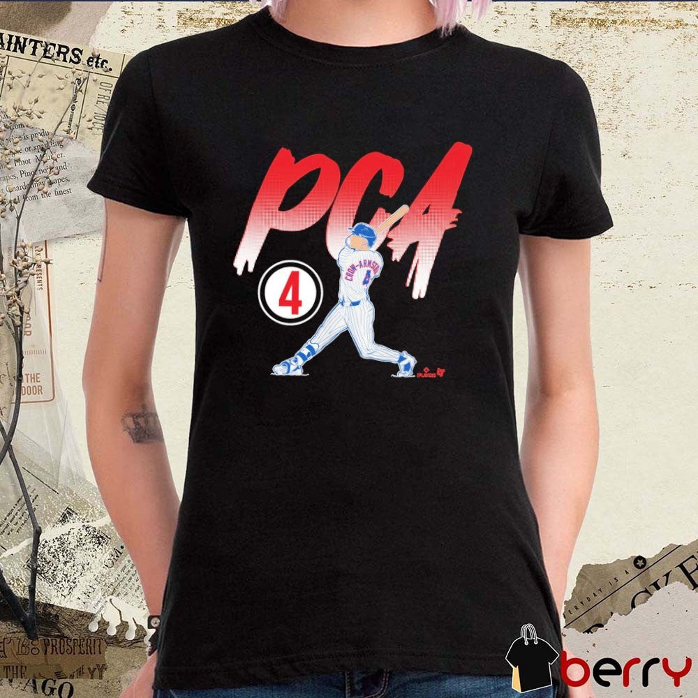 Pete Crow-Armstrong Slugger Swing Number 4 Chicago Cubs MLB t-shirt