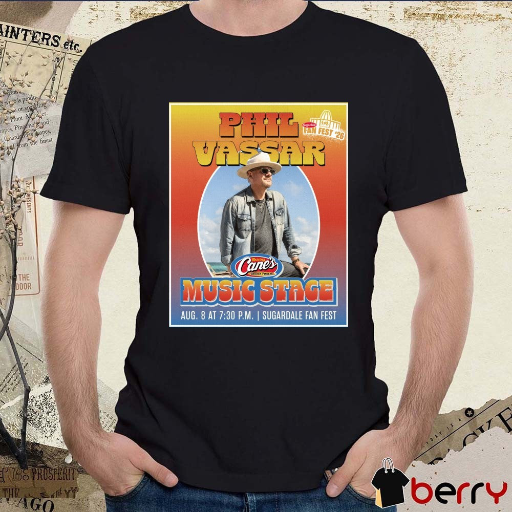 Phil Vassar Sugardale Fan Fest Music Stage Aug 8 2026 t-shirt