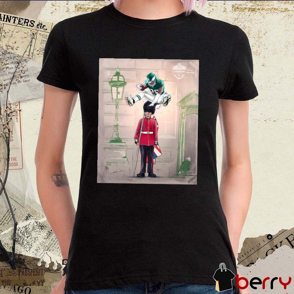 Philadelphia Eagles British Royal Guard at Buckingham Palace Road 2026 NFL London Games Poster t-shirt