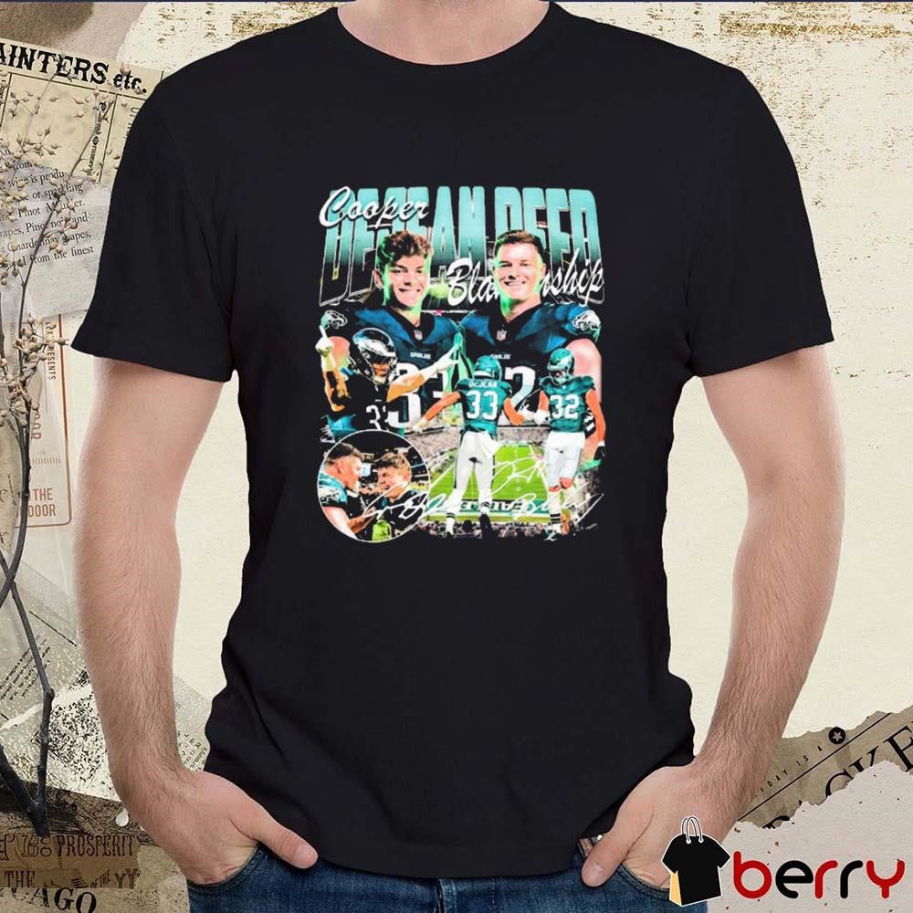 Philadelphia Eagles Football Cooper DeJean and Reed Blankenship Signatures Painting t-shirt