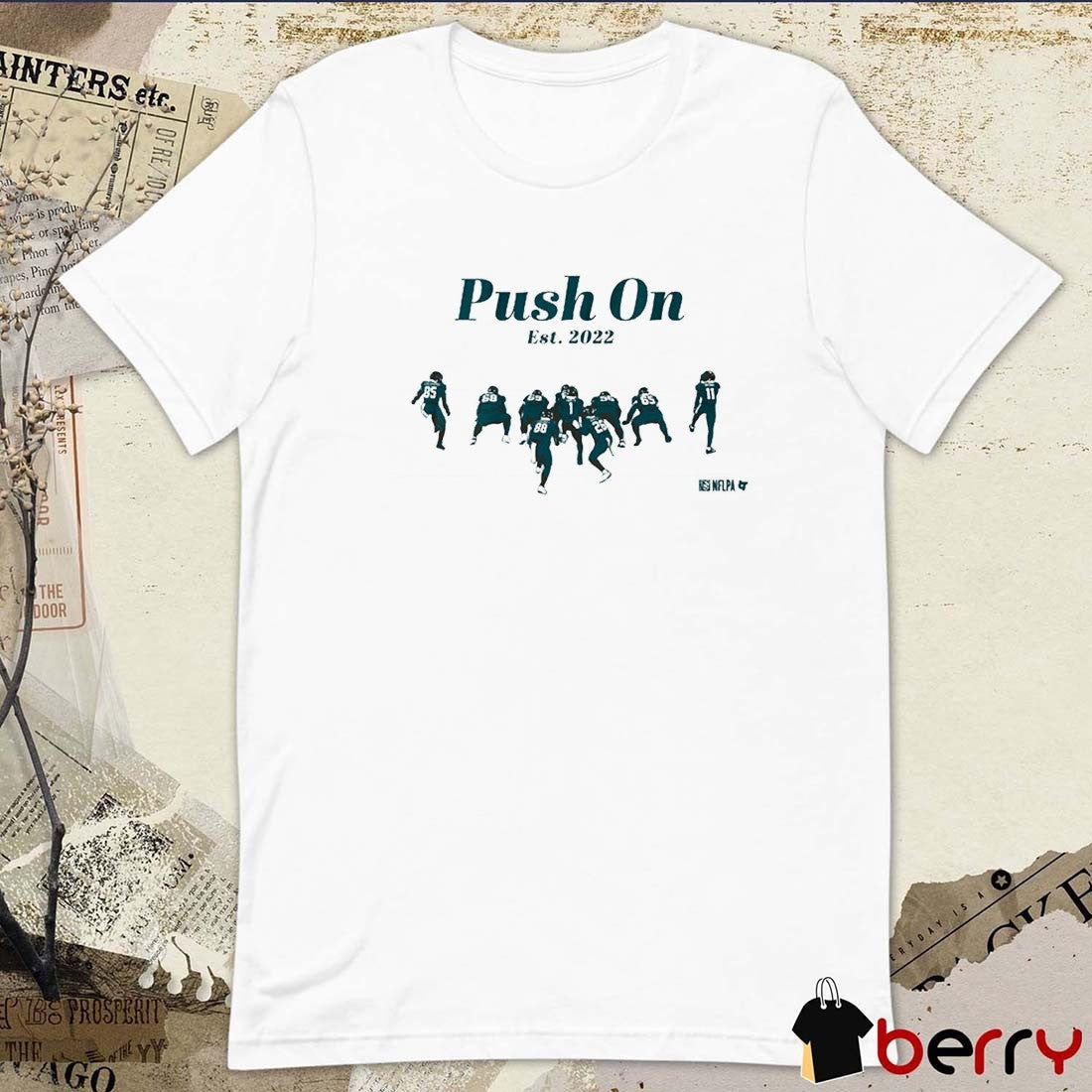 Philadelphia Eagles NFL Football Push On Est 2022 t-shirt
