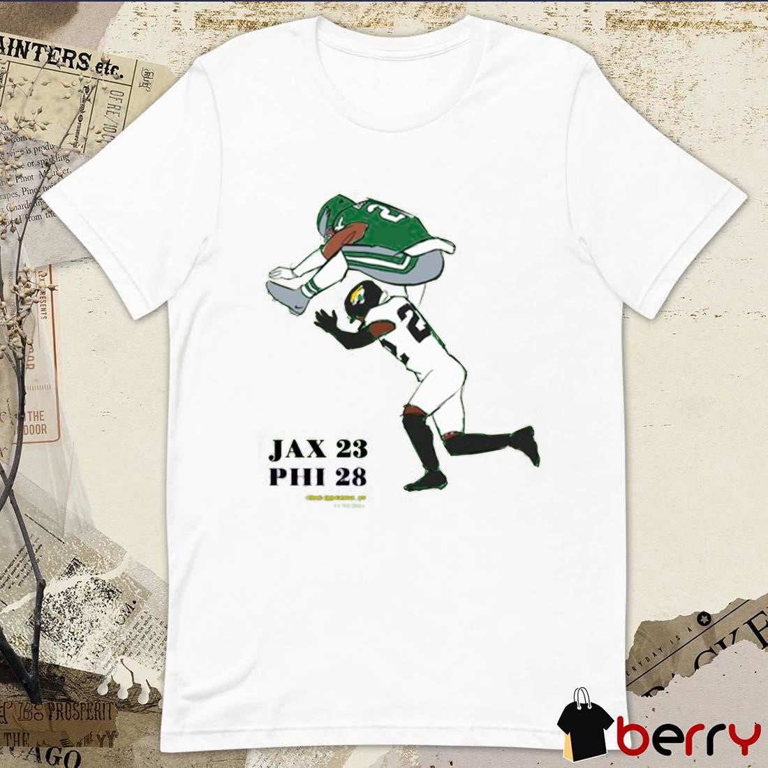 Philadelphia Eagles Saquon Barkley No-Look Hurdle Jax 23 Phi 28 NFL t-shirt