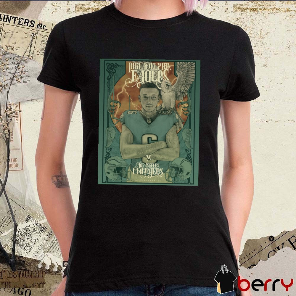 Philadelphia Eagles Vs Los Angeles Chargers Gameday December 08 2025 Poster t-shirt