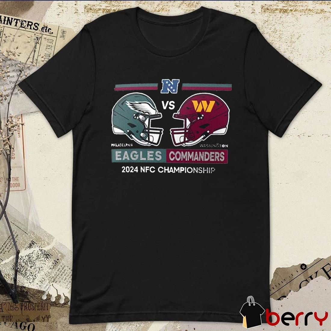 Philadelphia Eagles vs Washington Commanders NFL 2024 NFC Championship Conference Matchup t-shirt