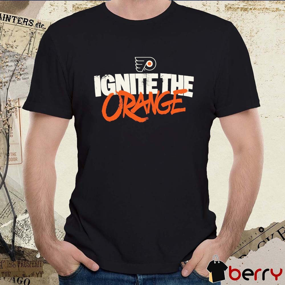 Philadelphia Flyers Players Wearing Ignite The Orange t-shirt