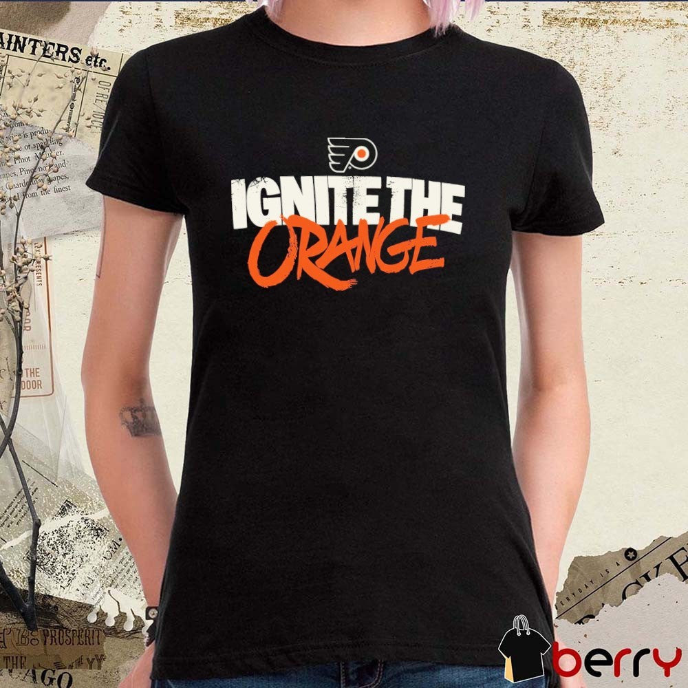 Philadelphia Flyers Players Wearing Ignite The Orange t-shirt