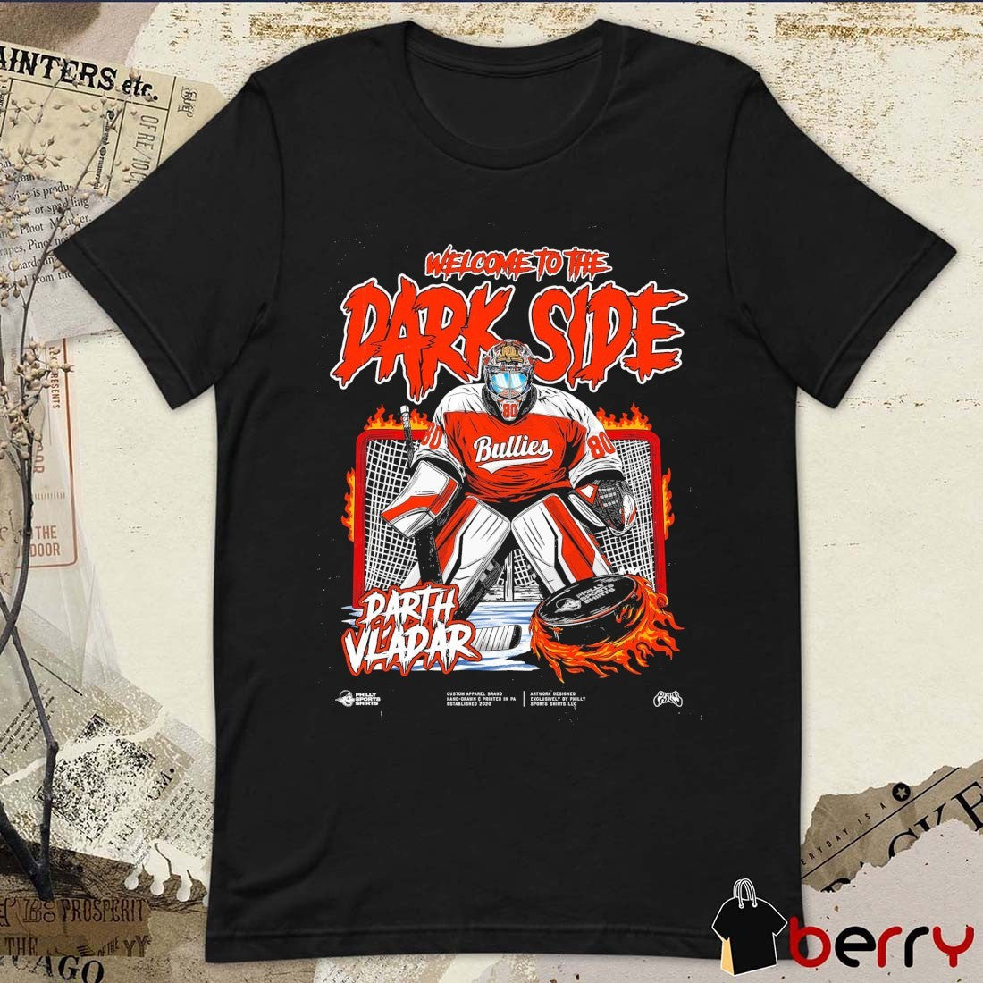Philadelphia Flyers Welcome To The Dark Side Darth Vladar Bullies t-shirt