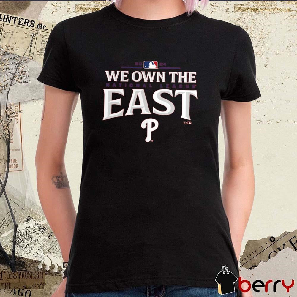 Philadelphia Phillies 2024 NL National League We Own The East Division Champions Locker Room t-shirt