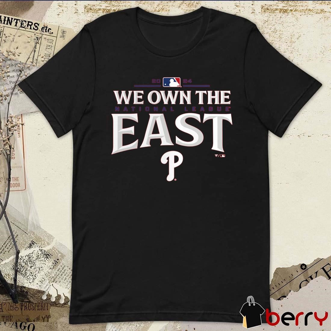 Philadelphia Phillies 2024 NL National League We Own The East Division Champions Locker Room t-shirt