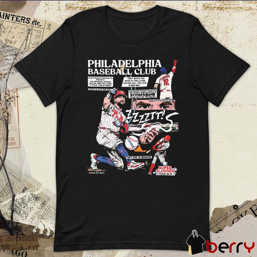 Philadelphia Phillies Baseball Club Kyle Schwarber Schwarbomb Comic Comfort Color t-shirt