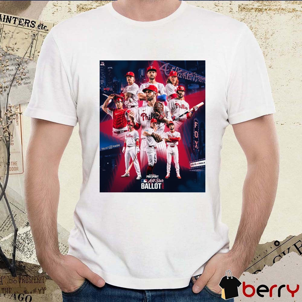 Philadelphia Phillies MLB 2025 All-Star Ballot Truist Park Poster t-shirt