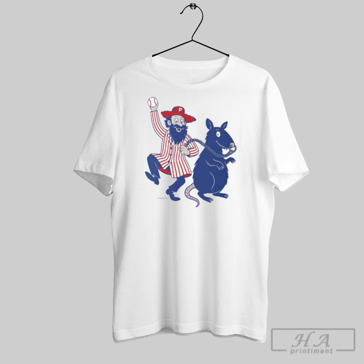 Official Philadelphia Phillies The Dancing Dutchman And His Rat Chauncey