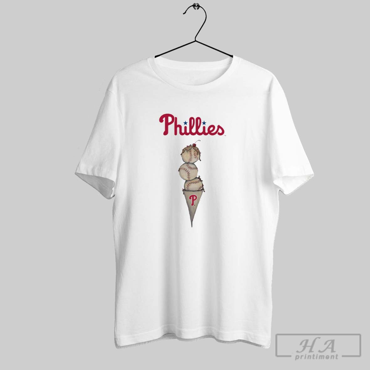 Official Philadelphia Phillies Fitted Triple Scoop Ice Cream