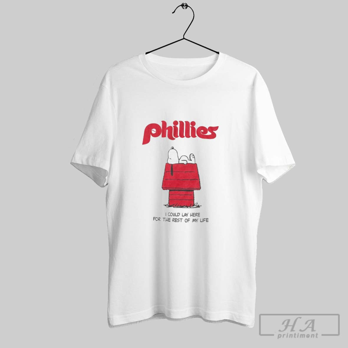 Official Philadelphia Phillies X Peanuts I Could Lay Here For Rest Of My Life