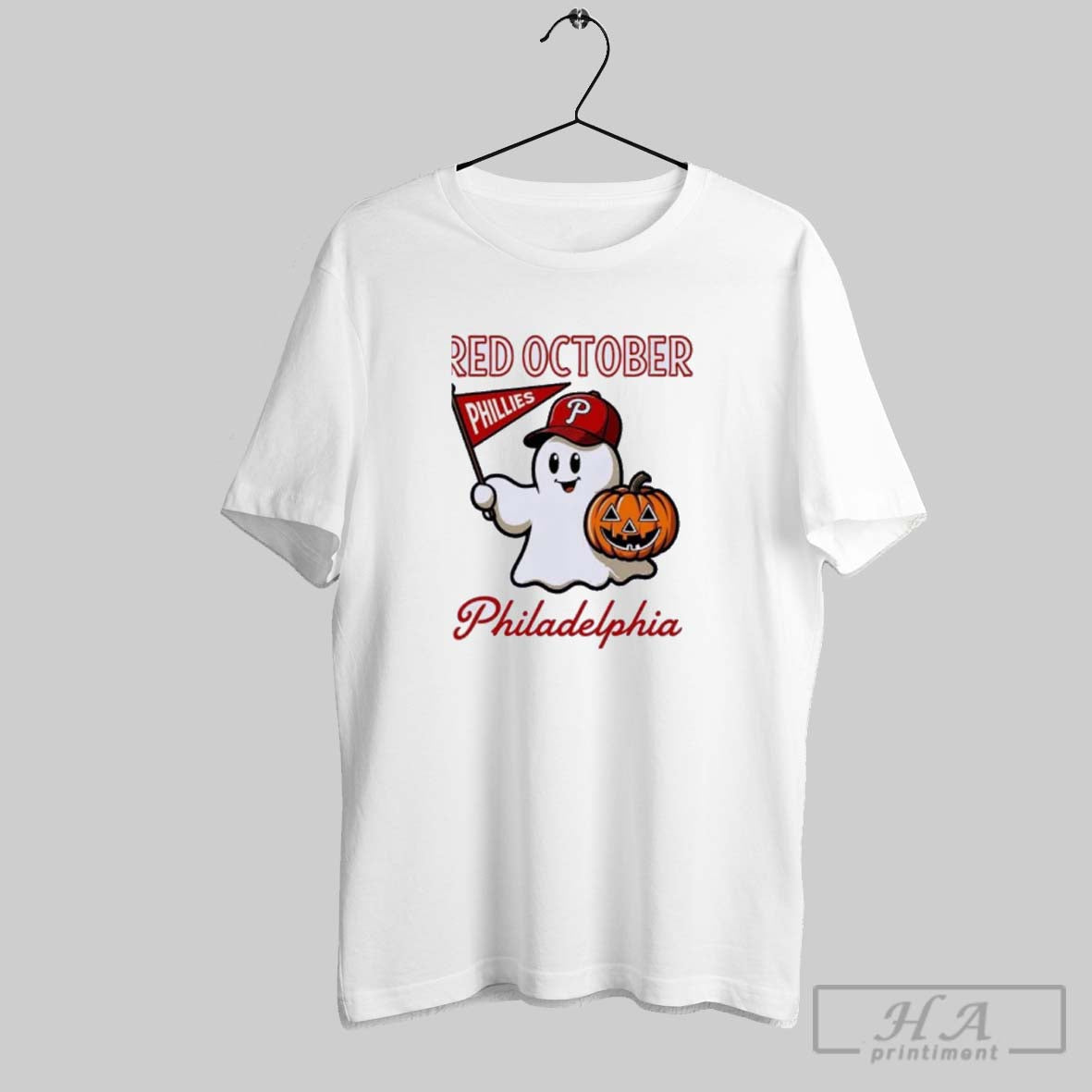 Official Phillies Red October Halloween Ghos