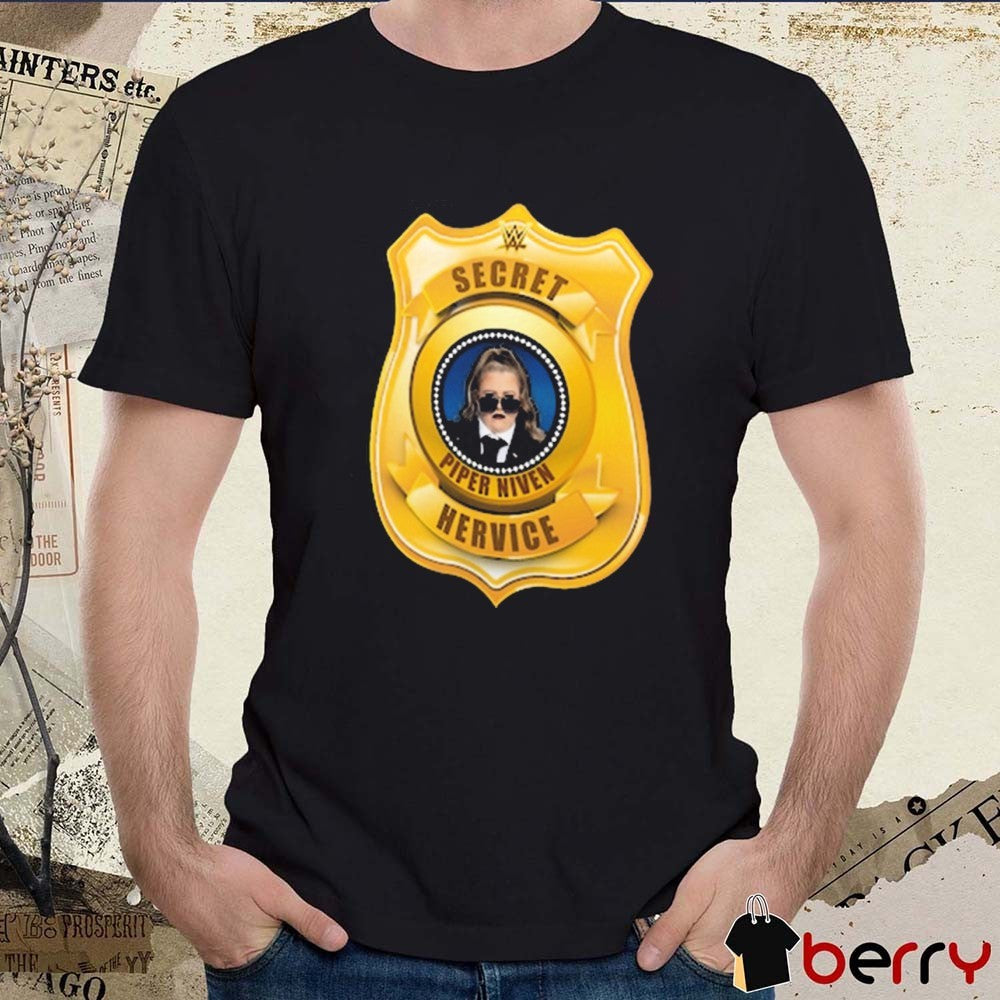 Piper Niven Secret Hervice Badge WWE 2025 t-shirt