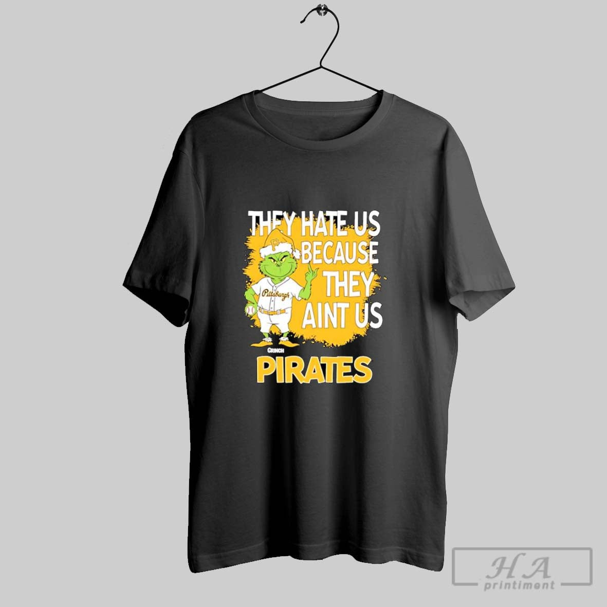 Official Pittsburgh Pirates Grinch Christmas They Hate Us Aint Us