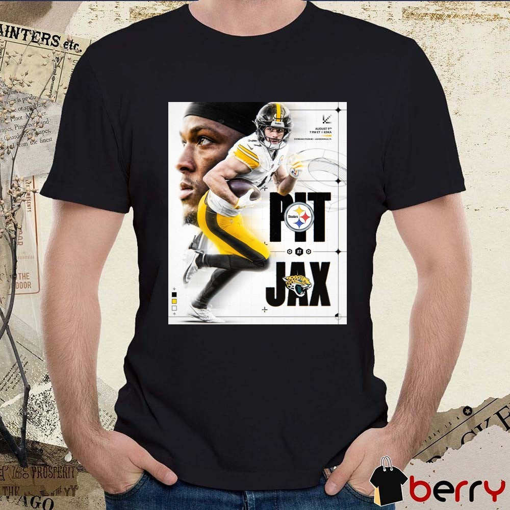 Pittsburgh Steelers At Jacksonville Jaguars NFL August 9th 2025 EverBank Stadium in Jacksonville, FL Poster t-shirt