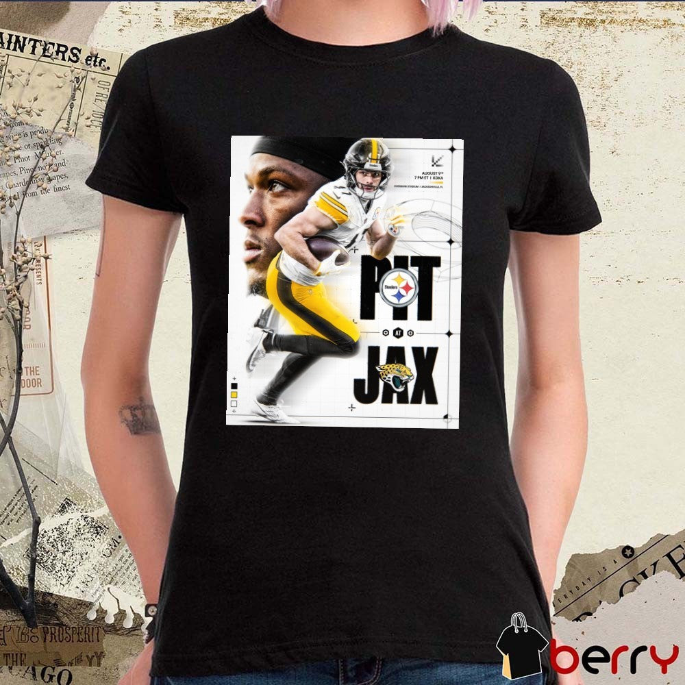 Pittsburgh Steelers At Jacksonville Jaguars NFL August 9th 2025 EverBank Stadium in Jacksonville, FL Poster t-shirt