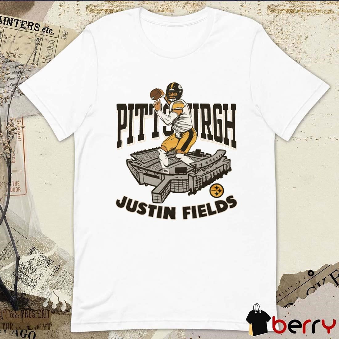 Pittsburgh Steelers Justin Fields NFL Acrisure Stadium t-shirt