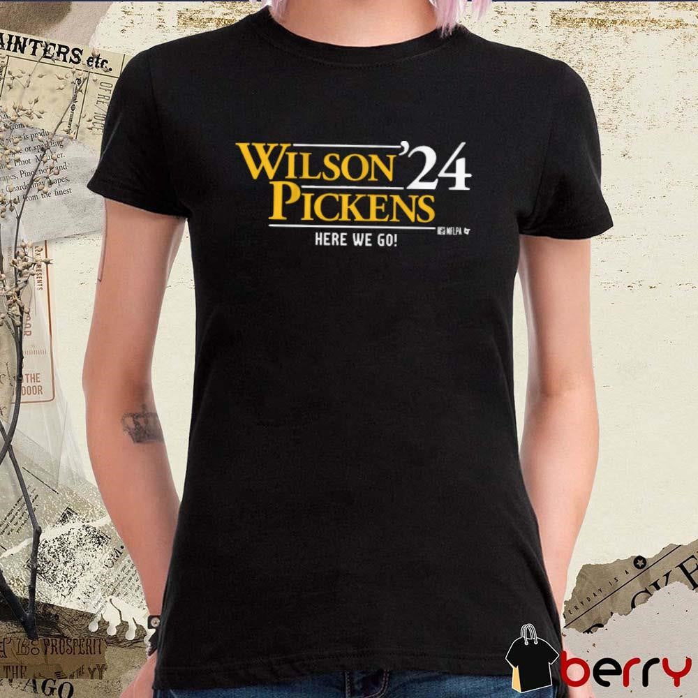 Pittsburgh Steelers NFL Russell Wilson And George Pickens Wilson-Pickens ’24 Here We Go t-shirt