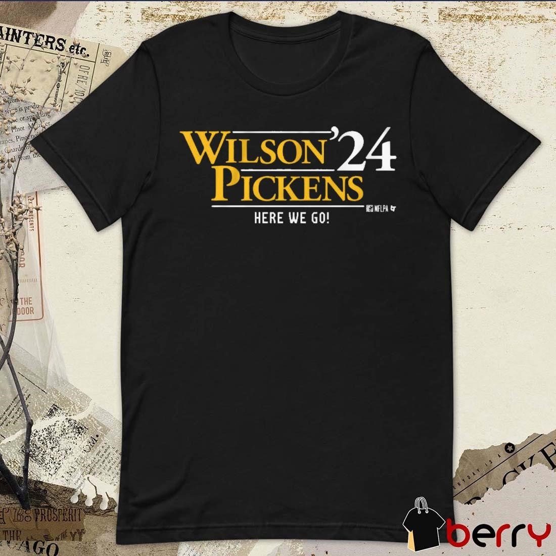Pittsburgh Steelers NFL Russell Wilson And George Pickens Wilson-Pickens ’24 Here We Go t-shirt